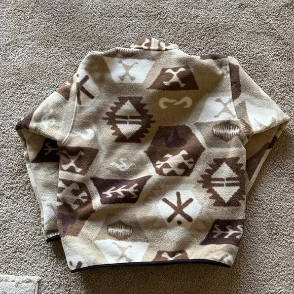 Patagonia Synchilla Fleece Pullover - Cream and Brown - Picture 3 of 3